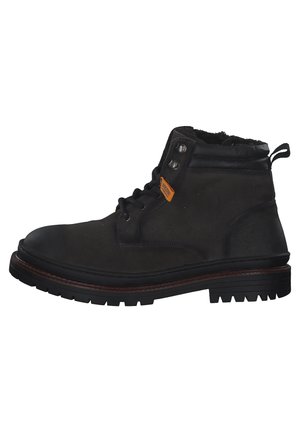 Schnürstiefelette - black