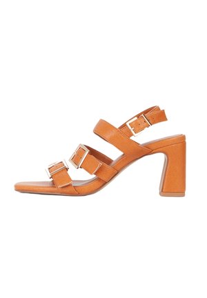 DÉCOLLETÉ BRISEIDE - Højhælede sandaletter / Højhælede sandaler - cuoio