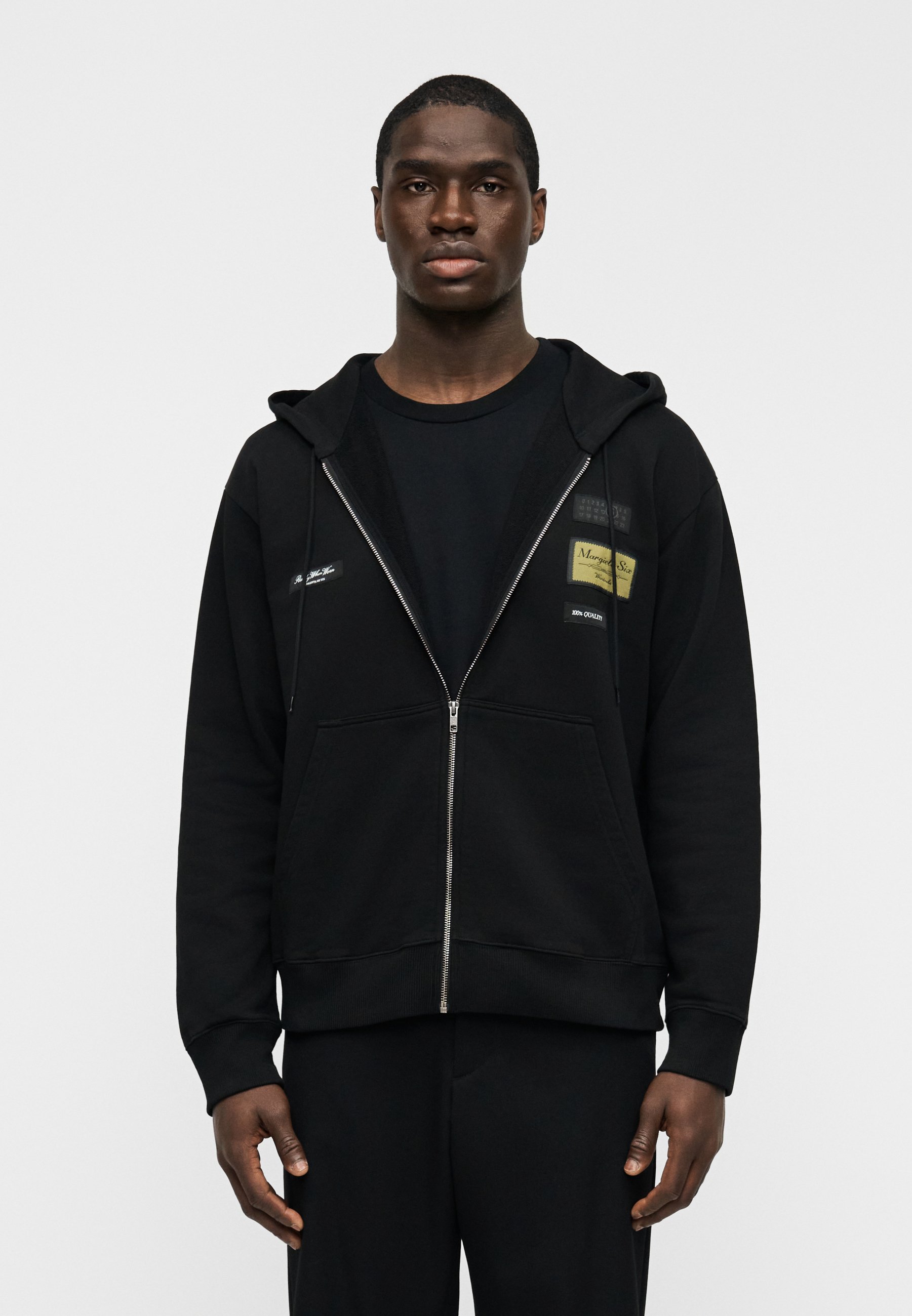 MM6 Maison Margiela JACKET - Zip-up sweatshirt - black - Zalando