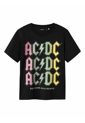 T-shirt con stampa - black