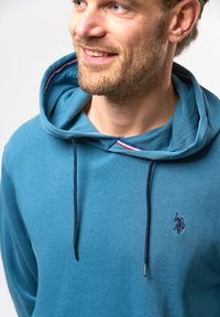U.S. Polo Assn. BRAYDEN - Majica s kapuljačom - indian teal
