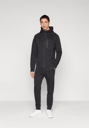INTERLOCK HOODED FULL ZIP SWEATSUIT SET - Chándal - black
