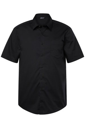 Men Plus, MEN+ BUSINESSHEMD, HALBARM, EASYCARE, KENTKRAGEN, COMFORT FIT, BIS 8 XL - Camicia - black