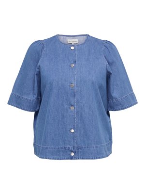 ONLY Carmakoma CARASTRA - Košilová halenka  - medium blue denim