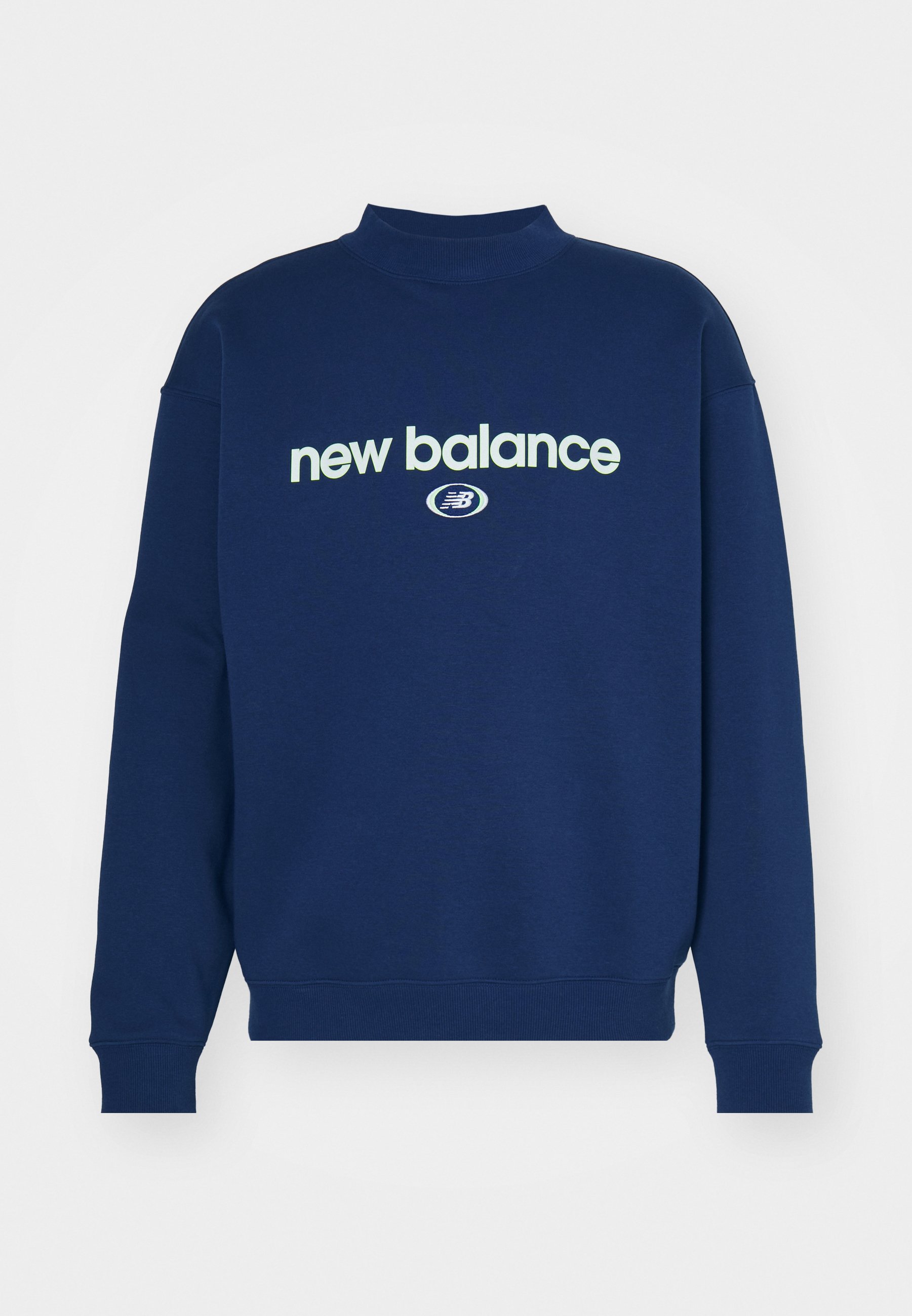 New Balance HOOPS CREW NECK - Sweatshirt - navy/grey