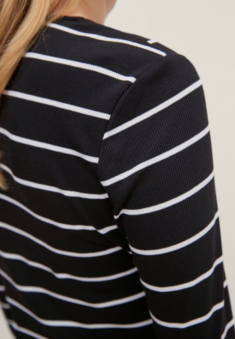 Damen Strickjacken | comma Strickpullover jersey classic str/schwarz - MR48511 Damen Strickjacken | comma Strickpullover jersey classic str/schwarz - MR48511