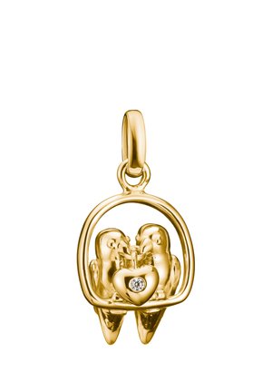 LOVEBIRDS CONNECT - Anhänger - gelb gold-coloured/weiß