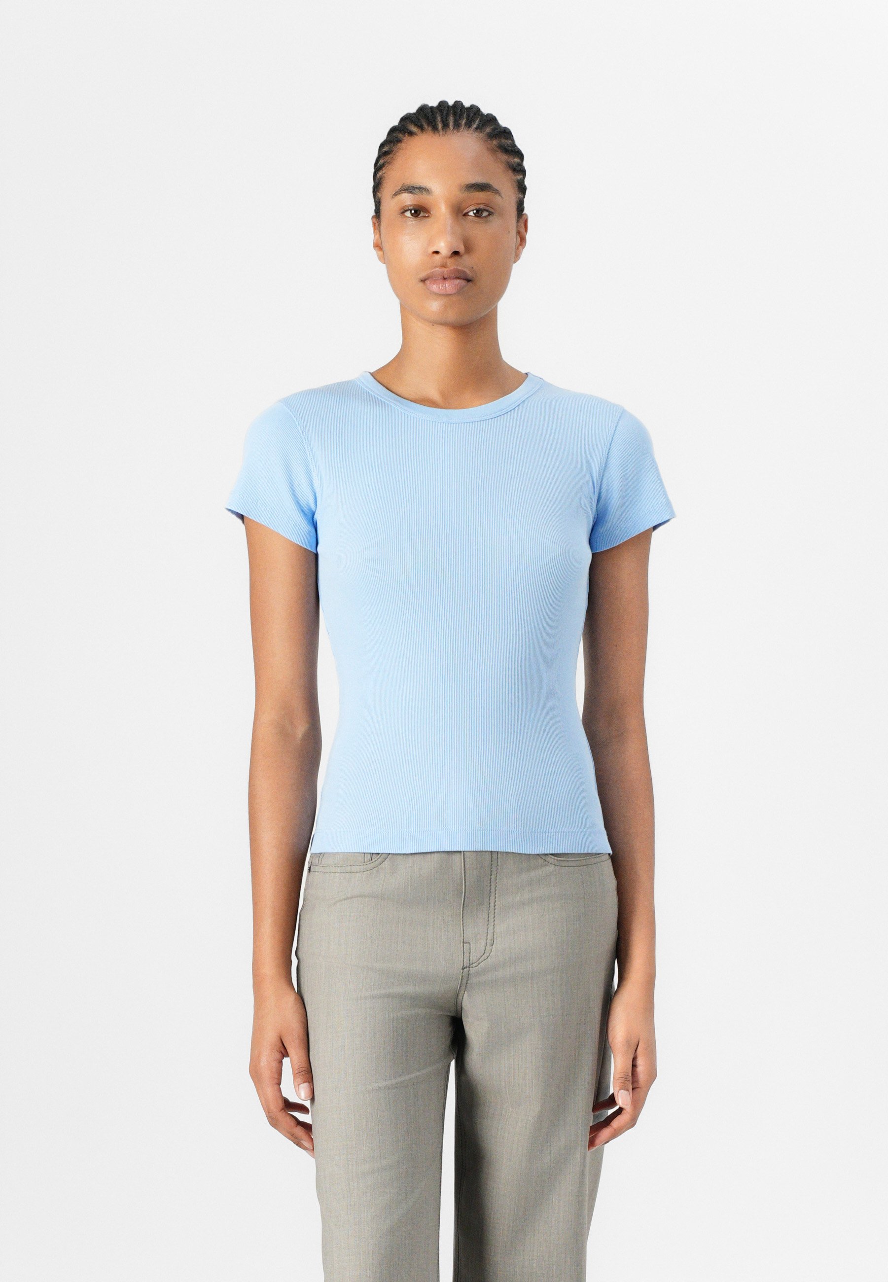 売れ筋商品|||ドライコーン Tシャツ レディース トップス KOALE - Basic T-shirt - light blue DRYKORN KOALE - T-Shirt basic - light blue/blau - Zalando
