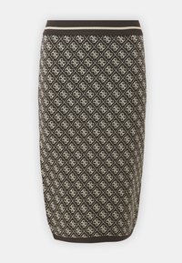 LISE SKIRT - Bleistiftrock - dark coffee/biscotti