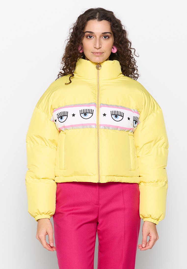 CHIARA FERRAGNI Gewatteerde jas geel CHIARA FERRAGNI Gewatteerde jas geel