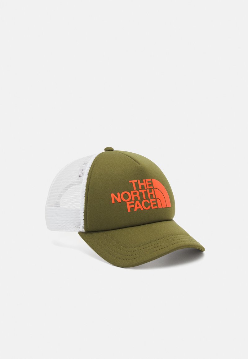 The North Face TNF LOGO TRUCKER - Naģene - forest olive/orange/white