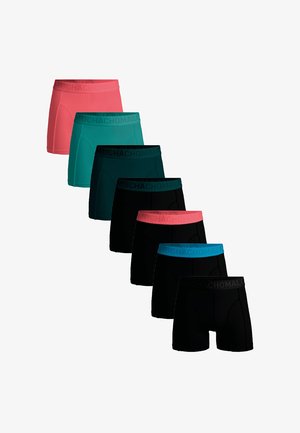 Sæt med seks boxershorts i lyserød, teal og forskellige nuancer af sort. Har blødt stof og elastisk talje med "MUCHACHOMALO" branding.