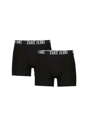 Zwarte boxer shorts van katoen, met een elastische tailleband met het logo "CARS JEANS". Eenvoudig, strak ontwerp zonder patronen.