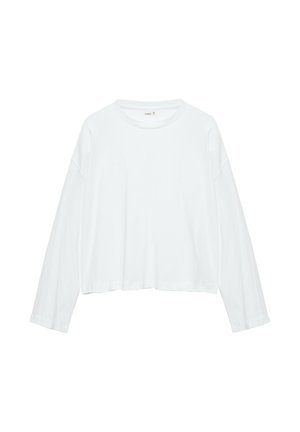PULL&BEAR, LONG SLEEVE BOXY FIT - T-SHIRT - T-shirt à manches longues - white