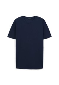 TESSUTO LAVORATO - T-shirt basic - blu notte
