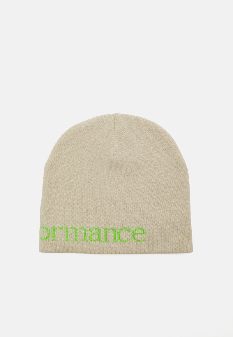 Peak Performance HAT UNISEX - Čepice - sand fog/stand out green