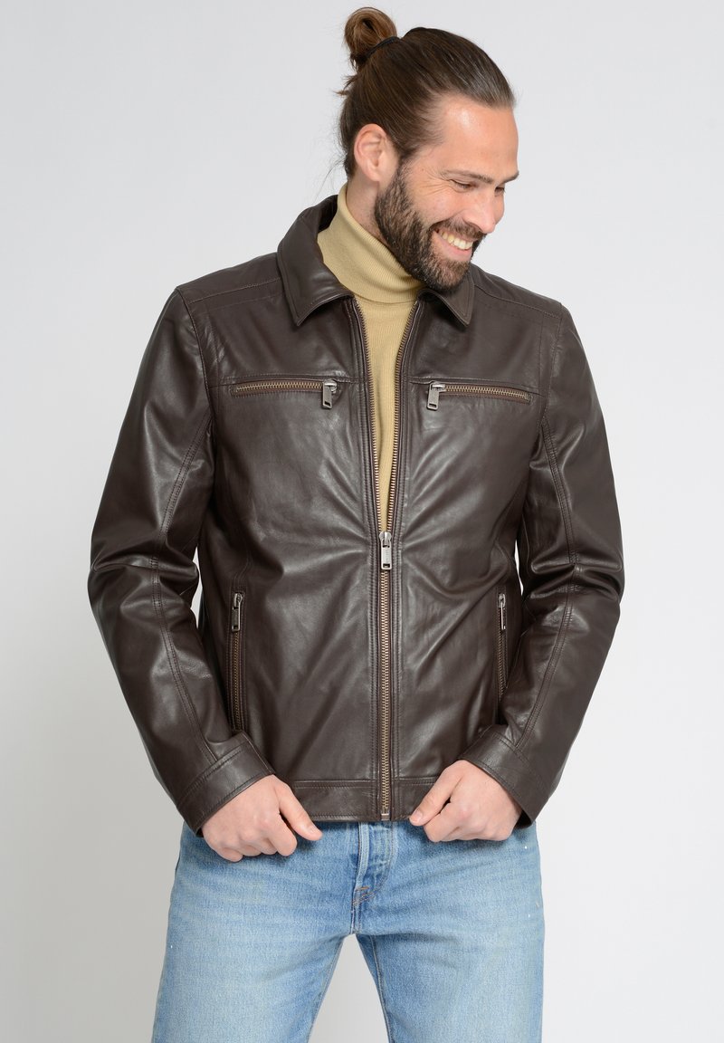 Mustang Skinnjacka - dark brown