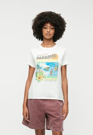 PARADISE STANDARD TEE - T-shirt estampada - optical white