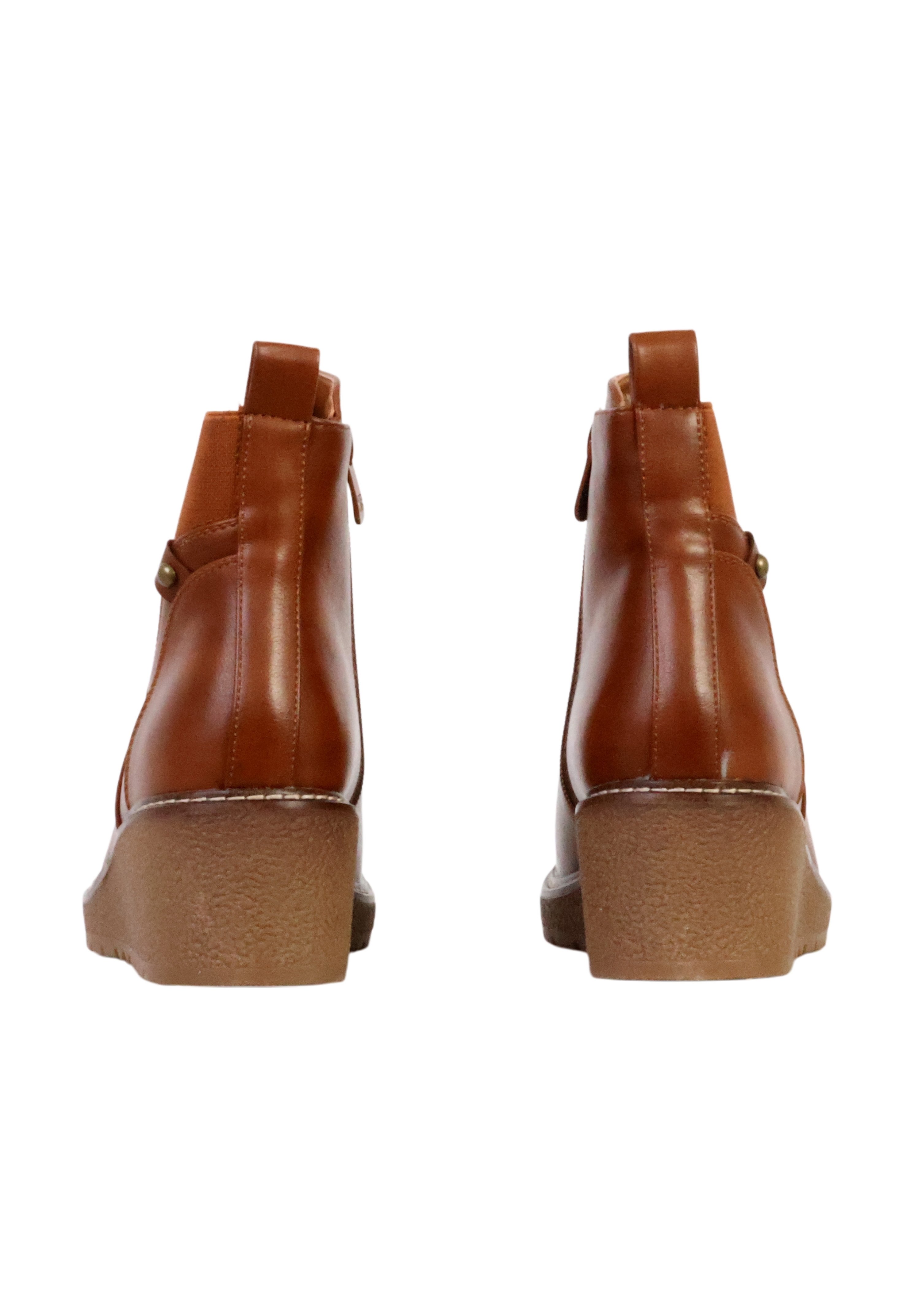 Super Mode À ZIP SUPER MODE - Wedge Ankle Boots - camel - Zalando