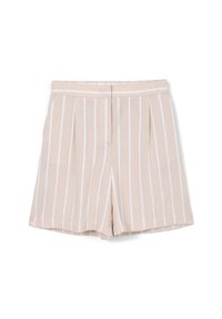 BERMUDA RIGHE RILIEVO  - Shorts - var beige medio