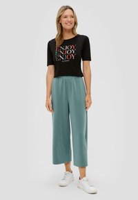 s.Oliver STRETCH - T-Shirt print - schwarz