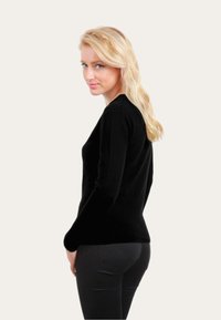 JL De La Tour COL ROND - Pullover - noir