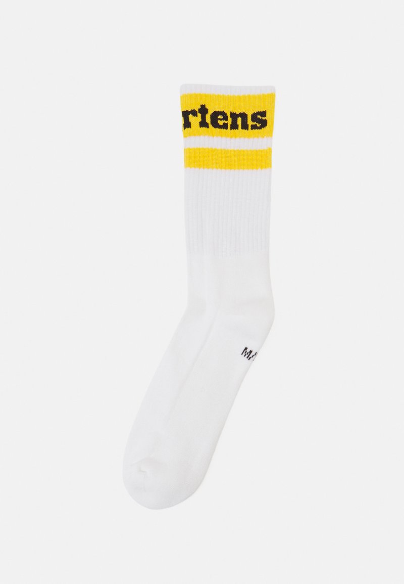 Dr. Martens ATHLETIC LOGO UNISEX - Chaussettes - white/yellow