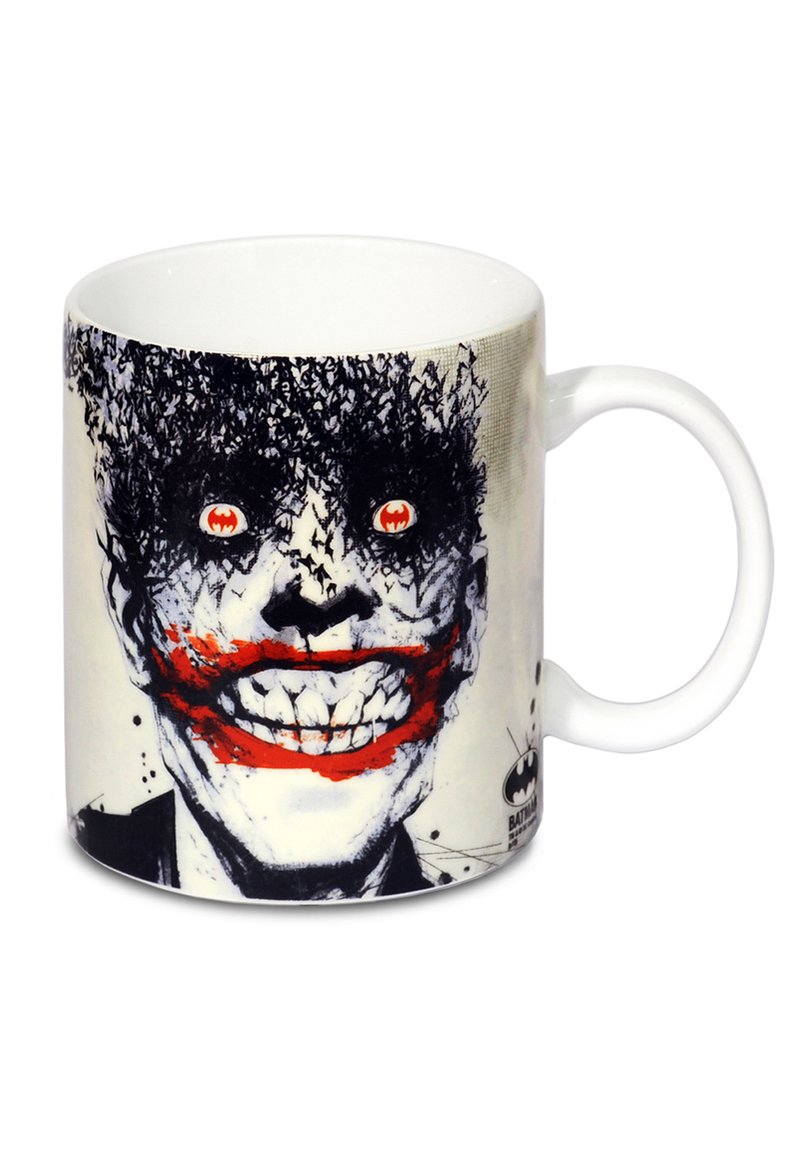 LOGOSHIRT DC COMICS - BATMAN - JOKER BATS - Trinkflasche - weiss