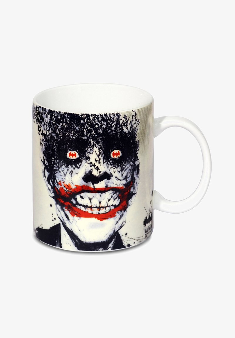 LOGOSHIRT DC COMICS - BATMAN - JOKER BATS - Trinkflasche - weiss