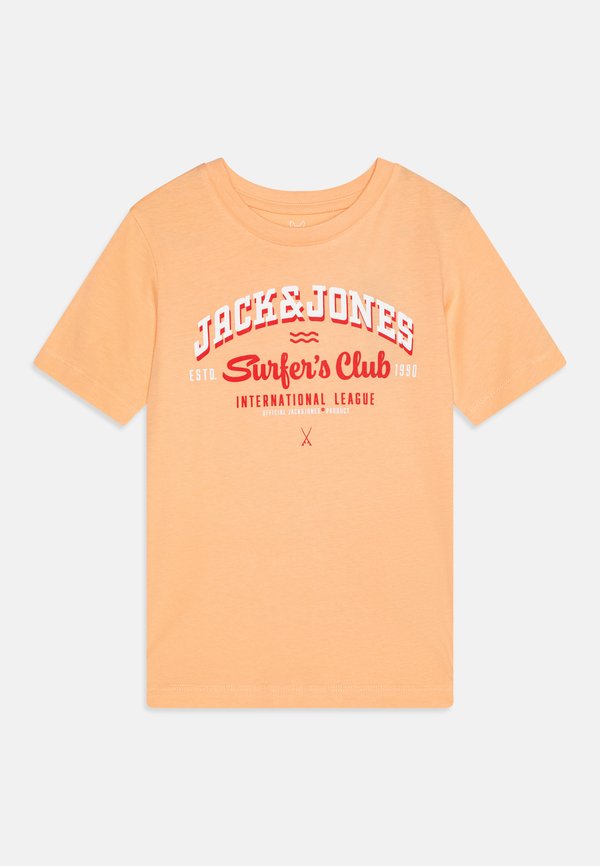 JJELOGO TEE O-NECK JNR - Print T-shirt - peach parfait