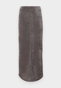 VELVET  SKIRT - Maxinederdele - plum kitten