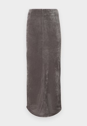 VELVET  SKIRT - Velika suknja - plum kitten