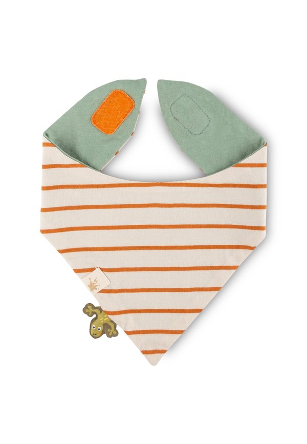 Lätzchen - grün weiß terracotta