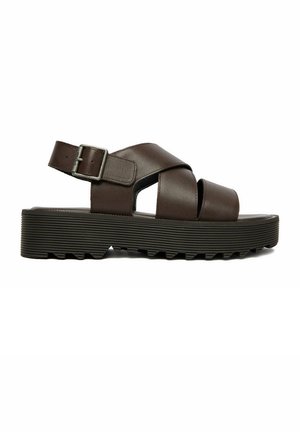 G-STAR, G STAR RAW WOMEN'S BROWN SANDALS - Sandalias con plataforma - brown