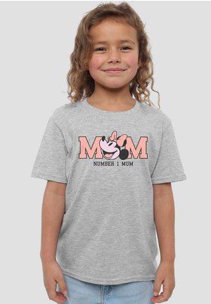 Disney MINNIE MOUSE MOTHER'S DAY NUMBER 1 MUM - Print T-shirt - mottled grey