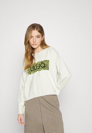 MAGLIA CHIUSA PORTALOGO - Jumper - bianco lana