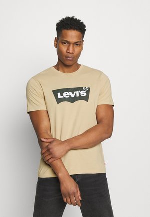 HOUSEMARK GRAPHIC TEE - T-shirt print - beige/sand