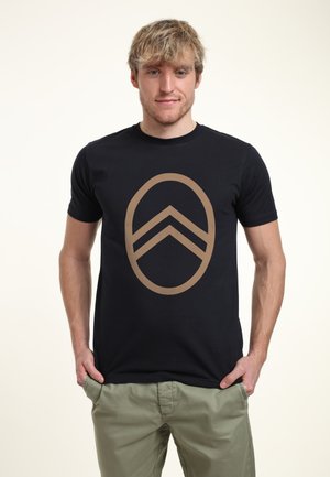 VINTAGE BADGE LOGO - T-Shirt print - navy blue