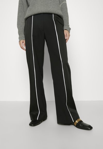 Victoria Beckham STRAIGHT LEG DECONSTRUCTED TROUSER - Püksid - black