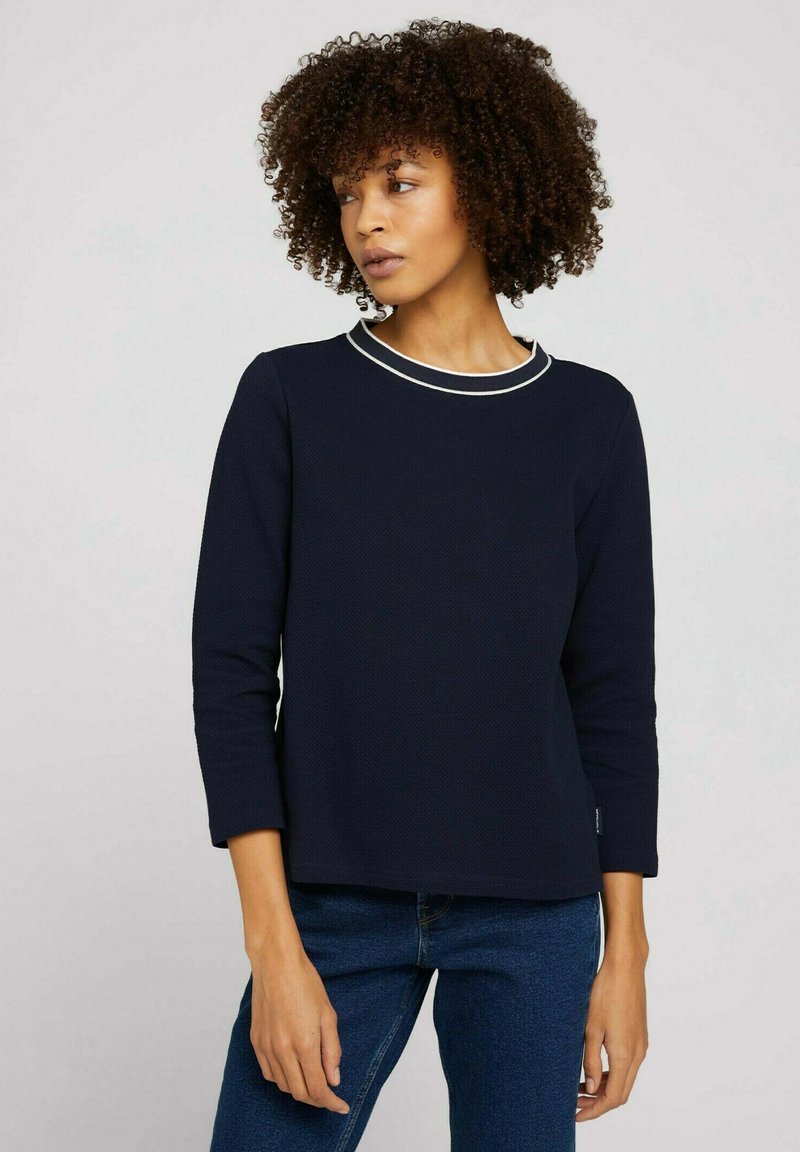 Damen Sweatshirts | TOM TAILOR BASIC Sweatshirt sky captain blue/dunkelblau - TW18660 Damen Sweatshirts | TOM TAILOR BASIC Sweatshirt sky captain blue/dunkelblau - TW18660