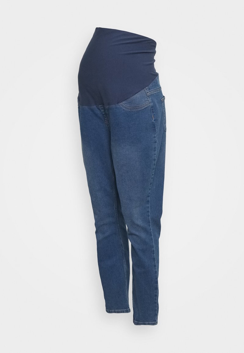 Mamalicious Curve MLAMY JEGGINGS - Calças de ganga de corte afunilado - medium blue denim