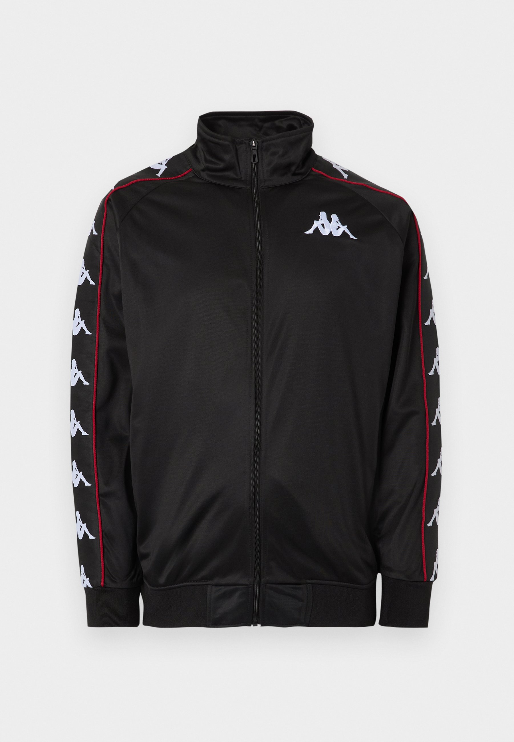 Kappa AUTHENTIC WILLIAM UNISEX - Zip-up sweatshirt - black/white