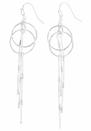 CIRCLE CHAIN DROP - Orecchini - silver coloured