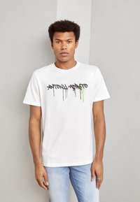 Antony Morato WITH INJECTION LOGO - Print T-shirt - cream