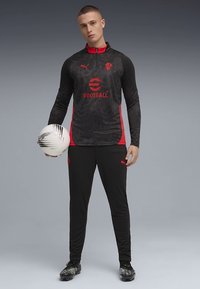 Puma ACM TRAINING 1/4 ZIP TOP - Long sleeved top - black-for all time red