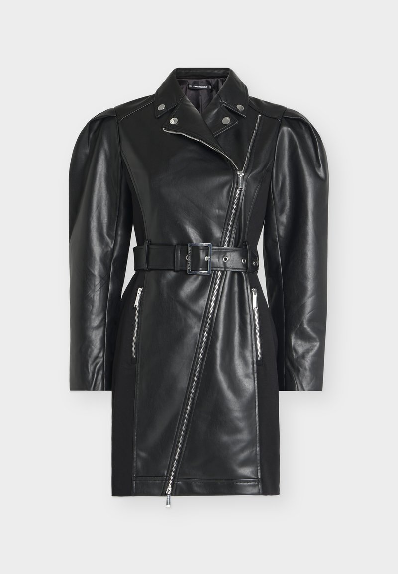 leather biker dress KARL LAGERFELD FAUX - Day dress collection:everyday-steal-dresses