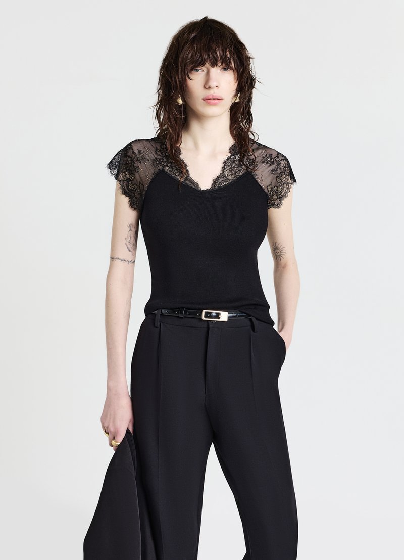 Calliope T-shirt con stampa - ultrablack