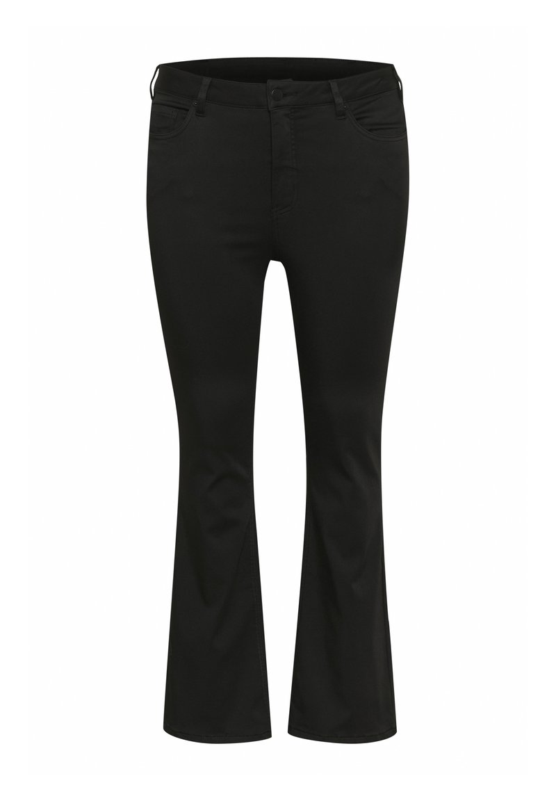 Kaffe Curve Slim fit jeans gemêleerd zwart
