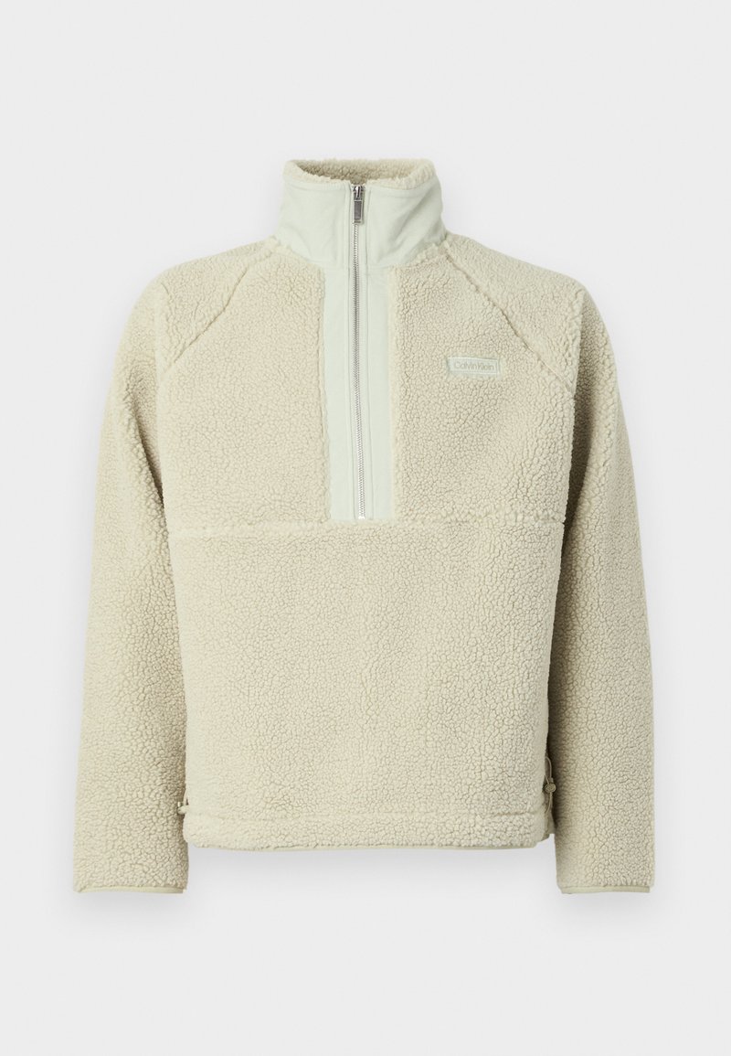 Calvin Klein Fleece trui zandkleur