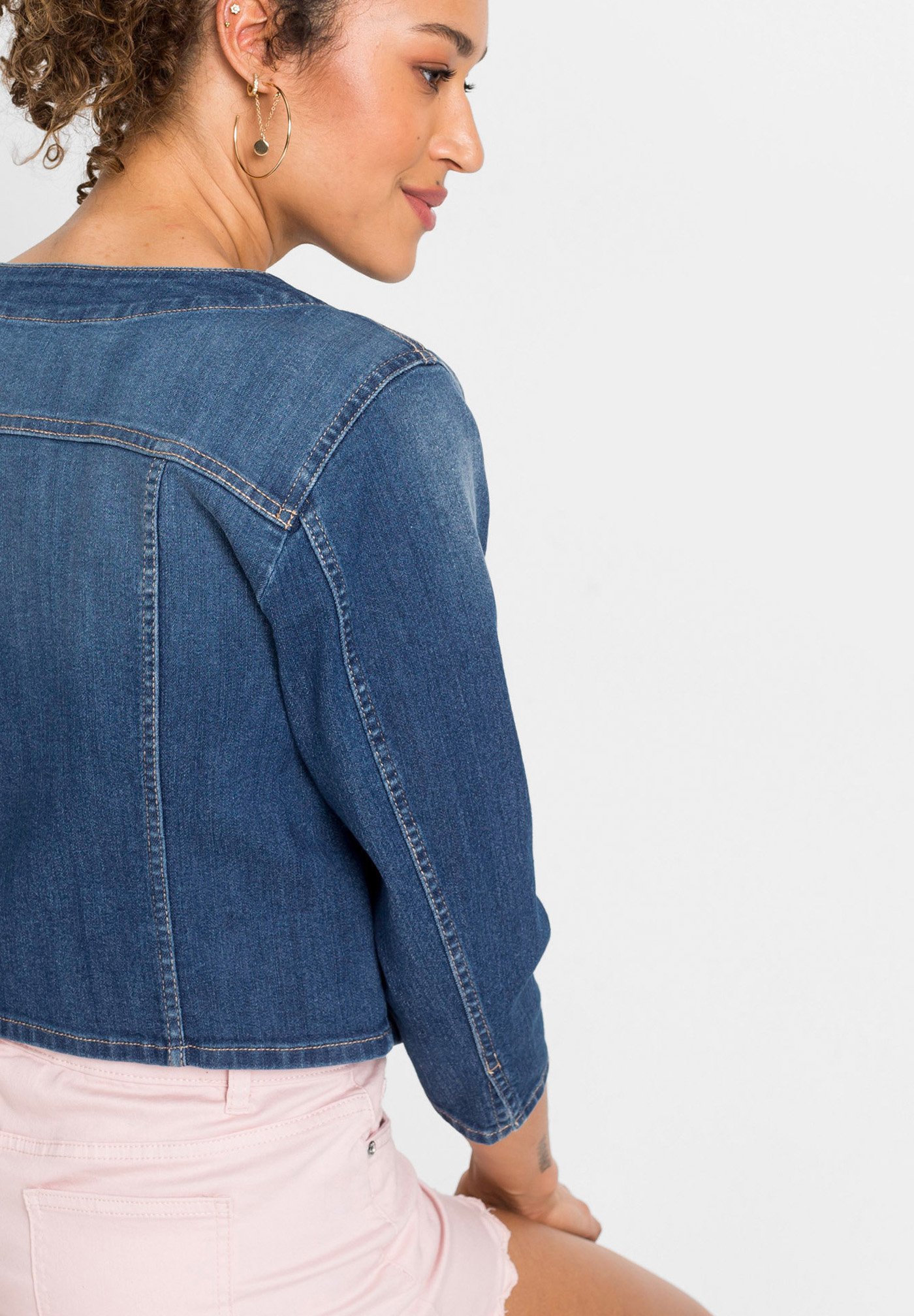 bonprix Giacca di jeans - blau/blu denim - Zalando